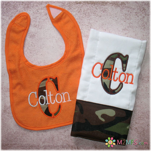 Camo Bib Burp Set