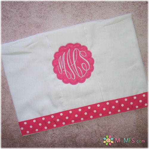 Scallop Patch Monogram Burp