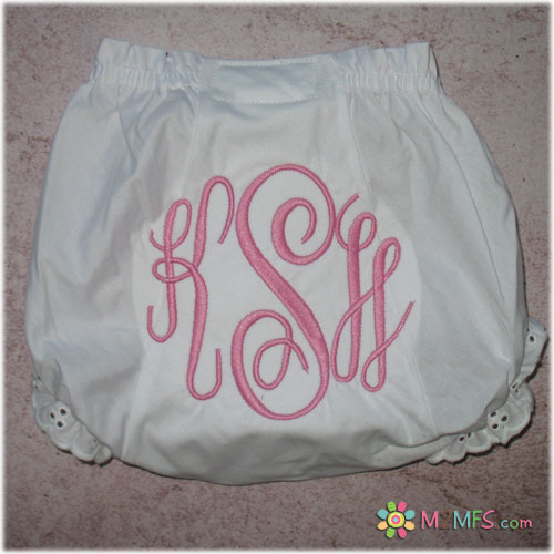 Script Monogram Bloomers