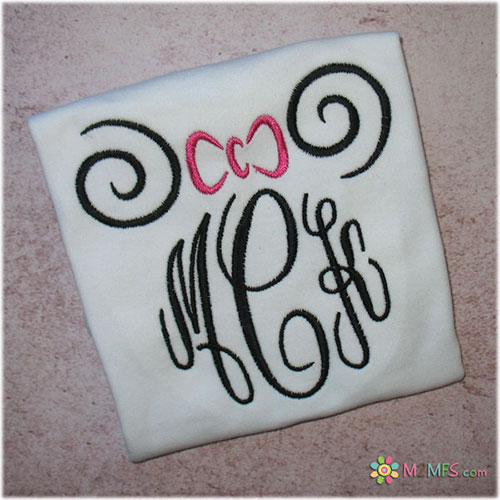 MMouse Swirl Monogram